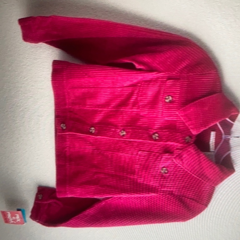 Cynthia Rocket Mix and match Girls corduroy Pink crop jacket